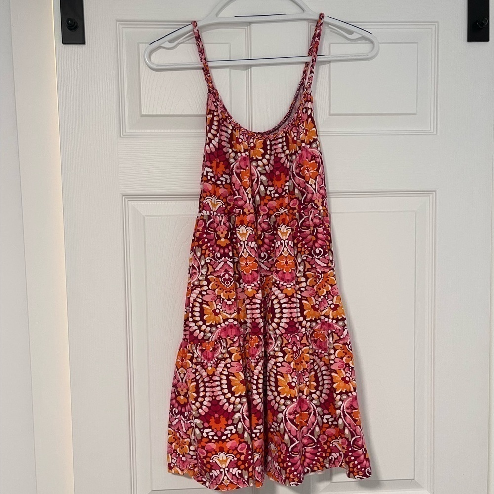 Braided-Strap Tiered Mini Swing Dress - Picture 7 of 7